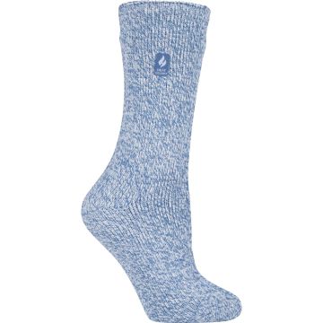 Heat Holders Primrose Women's 5 to 9 Denim/Cream Crew Sock
