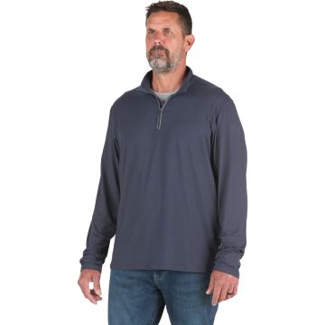 Berne Men's XL Navy Midweight UPF Quarter-Zip Shirt