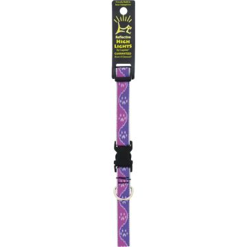 Lupine HL 3/4 In. Reflective Pink Paws 13 to 22 In. Adjustable Collar