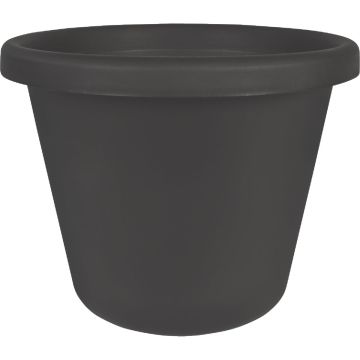 HC Companies 8 In. Black Classic Planter
