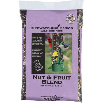 Birdwatching Basics 7 Lb. Nut & Fruit Blend Wild Bird Food