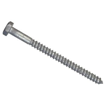 Hillman 3/8 In. x 5 In. Galvanized Hex Lag Screw (50 Ct.)