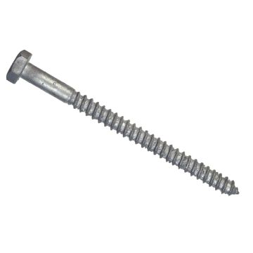 Hillman 1/2 In. x 4 In. Galvanized Hex Lag Screw (25 Ct.)