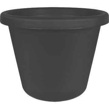 HC Companies 10 In. Black Classic Planter