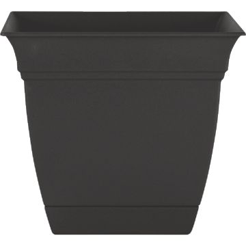 HC Companies Eclipse 10 In. x 10 In. x 8.75 In. Resin Black Planter