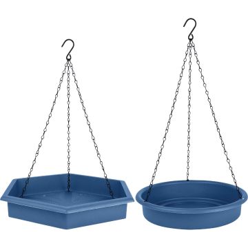 EcoCycle Combo Cafe 2-In-1 Recycled Bird Feeder & Bird Bath