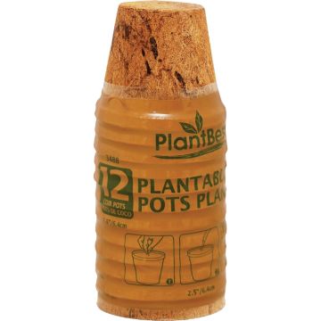 PlantBest 2.5 In. Coconut Coir Plantable Pot (12-Pack)