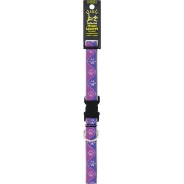 Lupine HL 1 In. Reflective Pink Paws 16 to 28 In. Adjustable Collar
