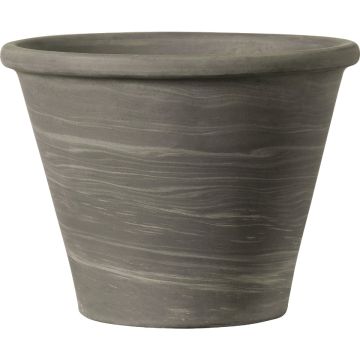 Deroma 6.7 In. Grafite Clay Duo Vasum Planter