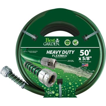 Best Garden 5/8 In. Dia. x 50 Ft. FlexiMAX Heavy Duty Hose