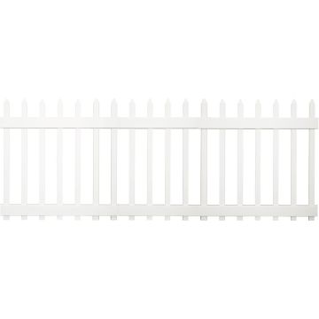 4 Ft. H. x 8 Ft. L. Spaced White Vinyl Picket Fence