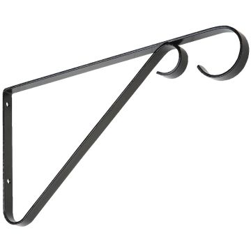 National Hardware 9 In. Black Steel Hanging Plant Bracket