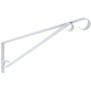 National Hardware 15 In. White Steel Hanging Plant Bracket