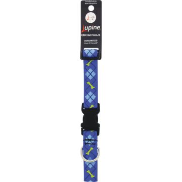 Lupine 1 In. Woven Pattern Dapper Dog 12 In. to 20 In.  Adjustable Collar