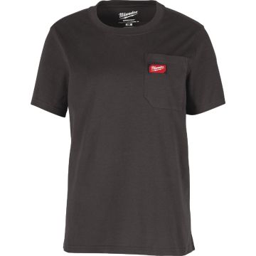 Milwaukee GridIron Women's 2XL Black Short Sleeve Pocket T-Shirt