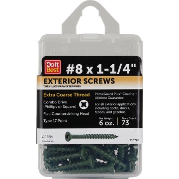 Do it #8 x 1-1/4 In. Primeguard Plus Premium-Coated Combo Bugle-Head Exterior Screw (6 Oz. Pack)