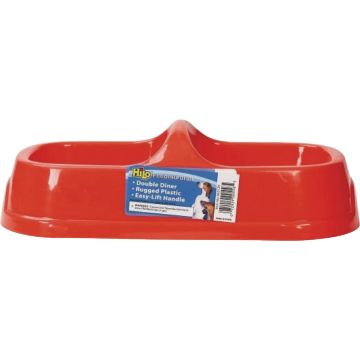 Boss Pet HiLo Plastic Large Double Diner