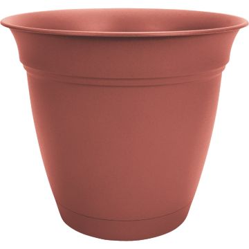 HC Companies Eclipse 8 In. Clay Planter with Saucer