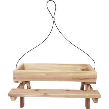 Valley Splendor Cedar Picnic Table Bird Feeder