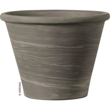 Deroma 9.8 In. Grafite Clay Duo Vasum Planter