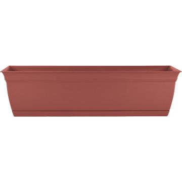HC Companies Eclipse 24 In. Clay Window Box