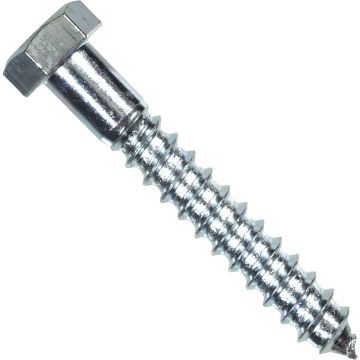 Hillman 5/16 In. x 2-1/2 In. Zinc Hex Lag Screw (100 Ct.)