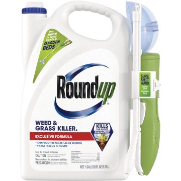 Roundup 1 Gal. Exclusive Formula Weed & Grass Killer with Sure Shot Wand