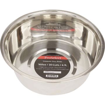 Boss Pet ProSelect 160 Oz. Heavy Stainless Steel Mirror Finish Dog Bowl