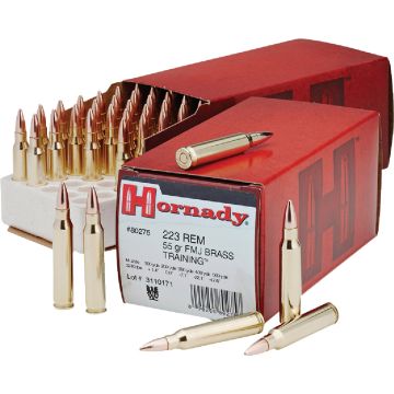 Hornady Custom .223 Rem 55 Grain SP Centerfire Ammunition Cartridges