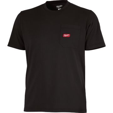 Milwaukee GridIron XL Black Short Sleeve Heavy-Duty Pocket T-Shirt