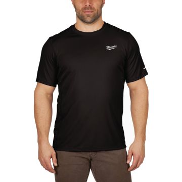 Milwaukee WorkSkin Men's Medium Black Short Sleeve Lightweight Performance Shirt
