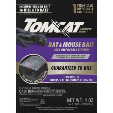 Tomcat Advanced Formula Disposable Rat and Mouse Bait Station