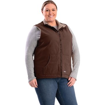Berne Softstone Women's 2XL Tuscan Sherpa-Lined Vest