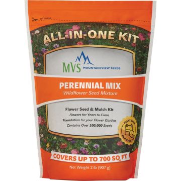Mountain View Seeds 2 Lb. 700 Sq. Ft. Coverage Perennial Wildflower Seed Mix