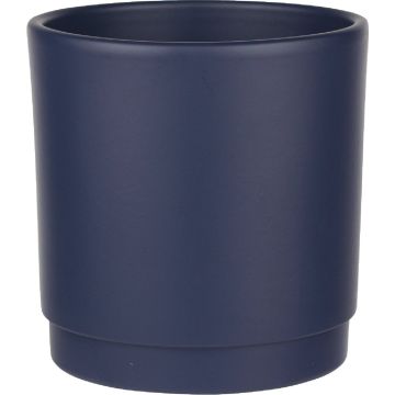 Syndicate Home and Garden 4.72 In. x 3.93 In. Midnight Blue Ceramic  Charleston Planter