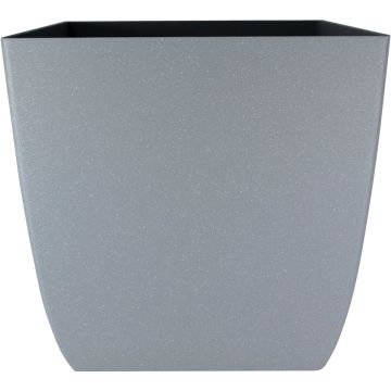 Myers Santa Fe 16 In. Pebble Gray Square Planter