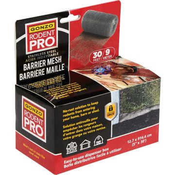 Gonzo RodentPro 5 In. x 30 Ft. Stainless Steel Barrier Mesh