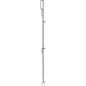 Best Garden 3 In. W. x 49 In. H. Black Powder-Coated Steel Multi Purpose Fence Latch