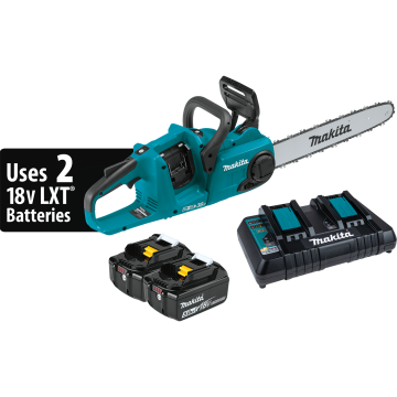 Makita 36V (18V X2) LXT® Brushless 16" Chain Saw Kit (5.0Ah)