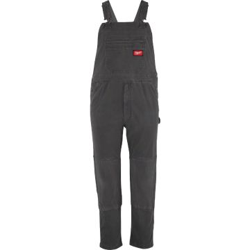 Milwaukee FREEFLEX Men's 38x34 Gray Unlined Bib Overalls