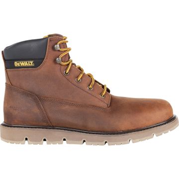 DEWALT Flex Men's Size 8M Plain Toe Bison Brown Work Shoe