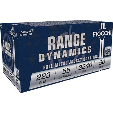 Fiocchi Training Dynamics .223 Rem 55 Grain FMJ-BT Centerfire Ammunition Cartridges