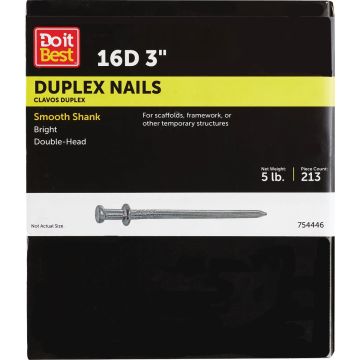 Do it 16d x 3 In. Bright Duplex Framing Nails (213 Ct., 5 Lb.)