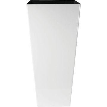 Myers Cascade 12 In. Glossy White Square Planter