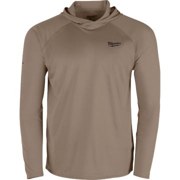 Milwaukee Workskin 3XL Standstone Hooded Men's Sun Shirt
