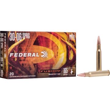 Federal Fusion 30-06 Springfield 165 Grain Soft Point Centerfire Ammunition Cartridges