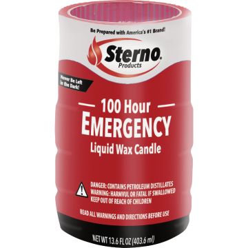 Sterno 100 Hr. Emergency Liquid Wax Candle