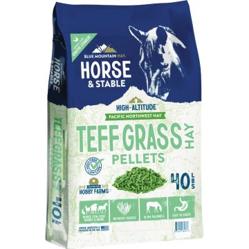 Blue Mountain Hay High Altitude 40 Lb. Teff Grass Hay Pellets