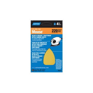 Norton Mouse Sander 5/Pk - 220