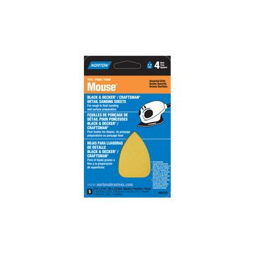 Norton Mouse Sander 5/Pk - Asst